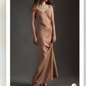 BHLDN Charlie Satin Charmeuse Dress